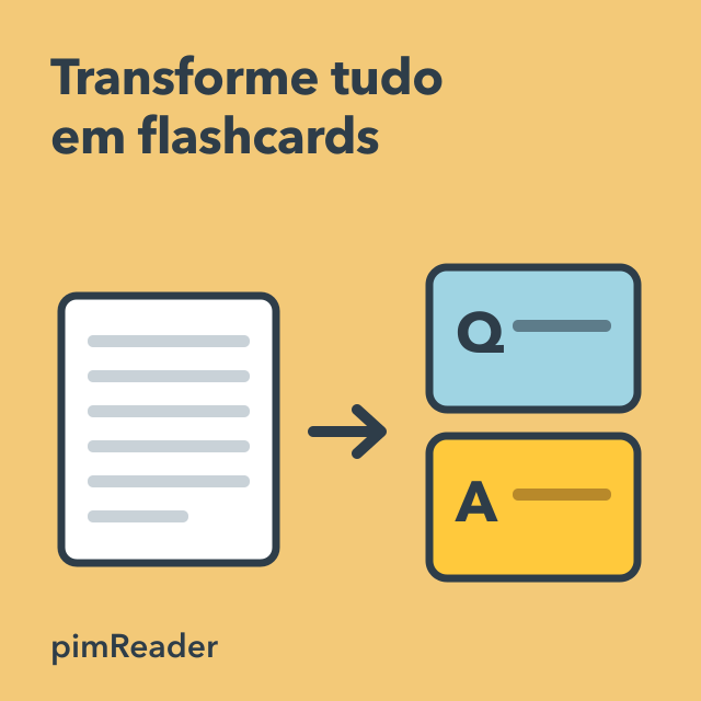 Transforme Qualquer Artigo, Livro ou Nota em Flashcards