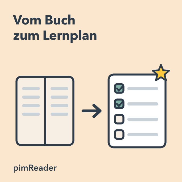 Von einem Buch zu einem Studienplan: Wie pimReader tatsächlich lehrt