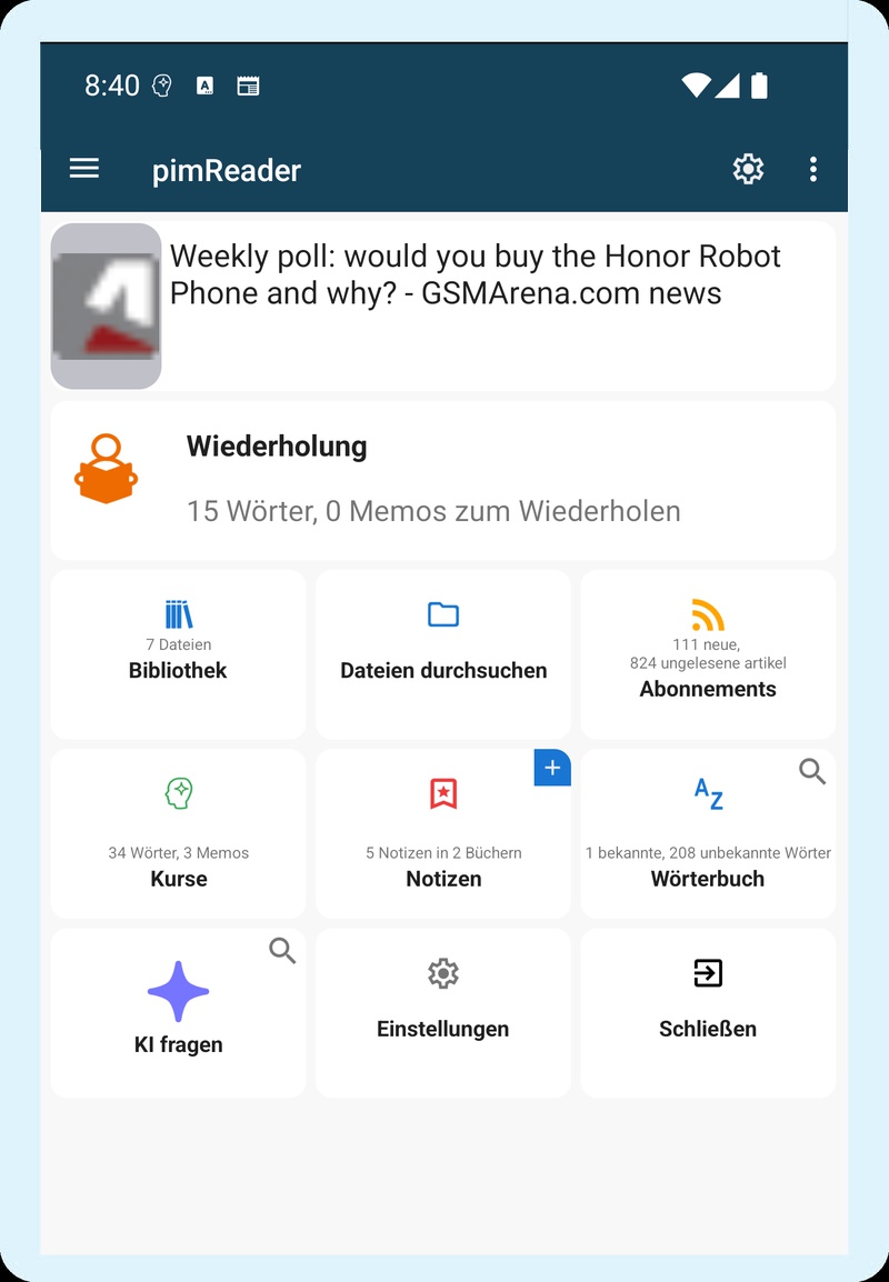 pimReader App