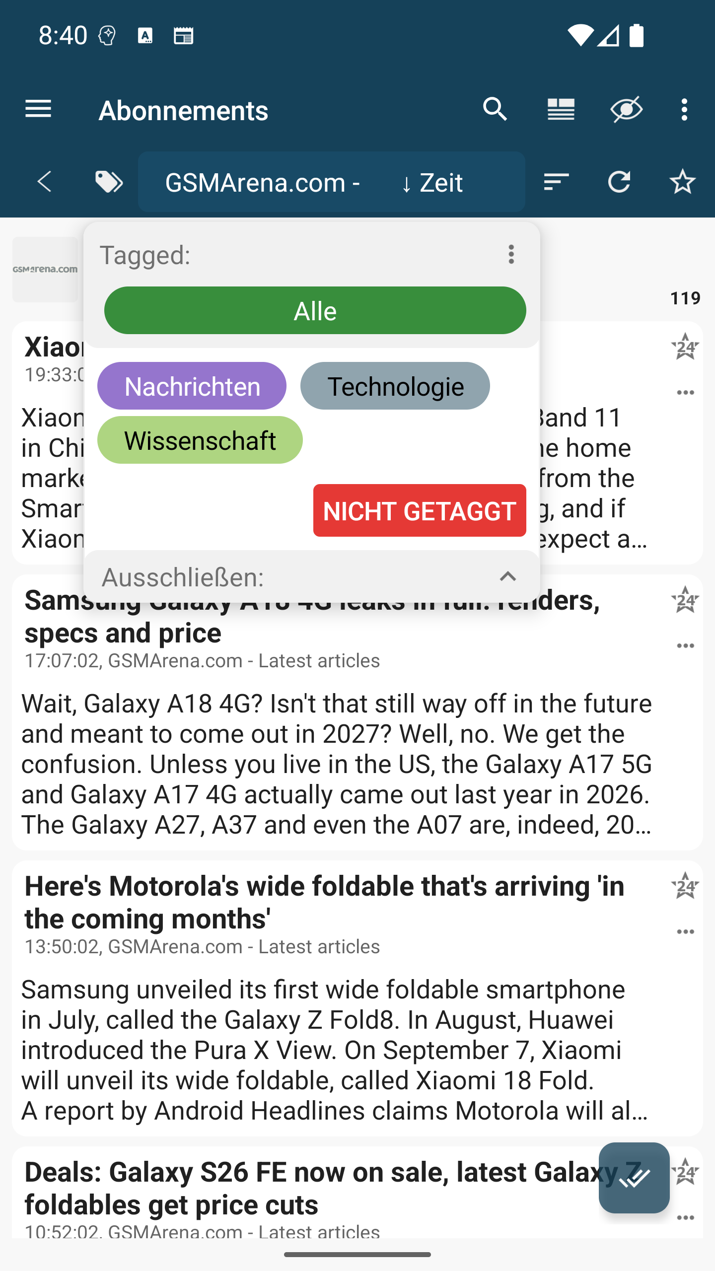 Tags Feeds
