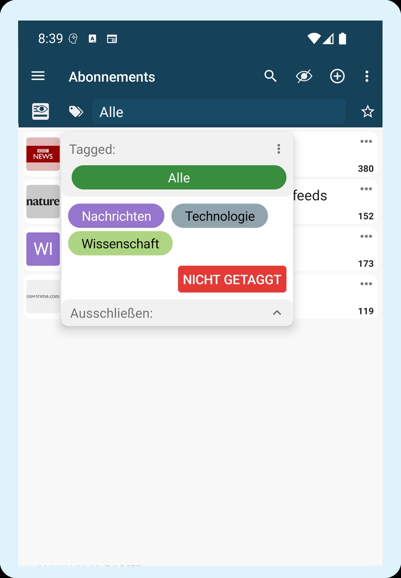 pimReader Tags
