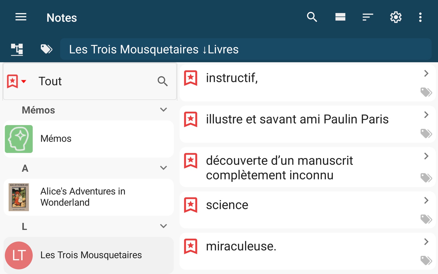 Organize with pimReader